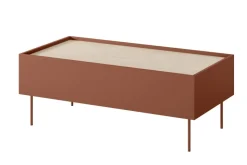 DESIN ŁAWA 120 2SZ - ceramic red / dąb nagano
