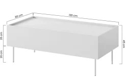 DESIN ŁAWA 120 2SZ - czarny mat / dąb nagano