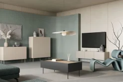 DESIN ŁAWA 120 2SZ - czarny mat / dąb nagano