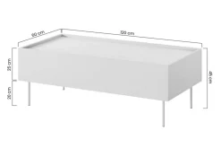 DESIN ŁAWA 120 2SZ - czarny mat / dąb nagano