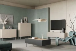 DESIN ŁAWA 120 2SZ - czarny mat / dąb nagano