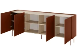 DESIN KOMODA 220 4D - ceramic red / dąb nagano