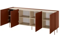 DESIN KOMODA 220 4D - ceramic red / dąb nagano