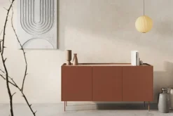 DESIN KOMODA 170 3D4SZ - ceramic red / dąb nagano