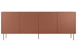 DESIN KOMODA 220 4D4SZ - ceramic red / dąb nagano
