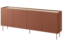 DESIN KOMODA 220 4D4SZ - ceramic red / dąb nagano