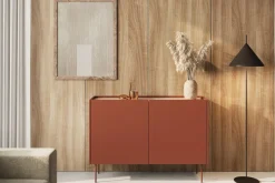 DESIN KOMODA 120 2D2SZ - ceramic red / dąb nagano