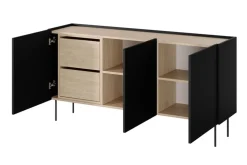 DESIN KOMODA 170 3D2SZ - czarny mat / dąb nagano