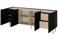 DESIN KOMODA 220 4D2SZ - czarny mat / dąb nagano