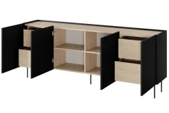 DESIN KOMODA 220 4D4SZ - czarny mat / dąb nagano