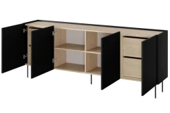 DESIN KOMODA 220 4D4SZ - czarny mat / dąb nagano
