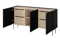 DESIN KOMODA 170 3D4SZ - czarny mat / dąb nagano