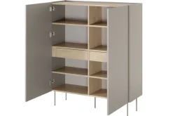 DESIN KREDENS 120 2D2SZ - cashmere / dąb nagano