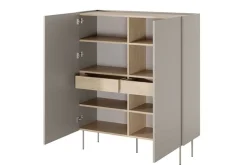 DESIN KREDENS 120 2D2SZ - cashmere / dąb nagano