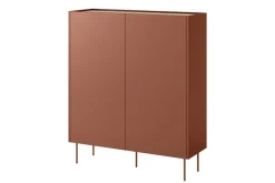 DESIN KREDENS 120 2D2SZ - ceramic red / dąb nagano