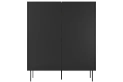 DESIN KREDENS 120 2D2SZ - czarny mat / dąb nagano
