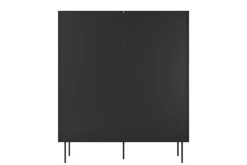 DESIN KREDENS 120 2D2SZ - czarny mat / dąb nagano