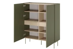 DESIN KREDENS 120 2D2SZ - oliwka / dąb nagano
