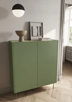 DESIN KREDENS 120 2D2SZ - oliwka / dąb nagano