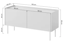 DESIN RTV 120 2D - cashmere / dąb nagano