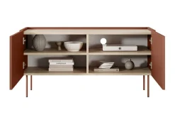 DESIN RTV 120 2D - ceramic red / dąb nagano