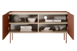 DESIN RTV 120 2D - ceramic red / dąb nagano