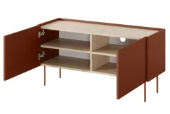 DESIN RTV 120 2D - ceramic red / dąb nagano