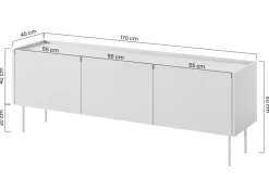 DESIN RTV 170 3D2SZ - cashmere / dąb nagano