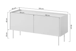 DESIN RTV 120 2D1SZ - cashmere / dąb nagano