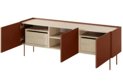 DESIN RTV 170 3D2SZ - ceramic red / dąb nagano
