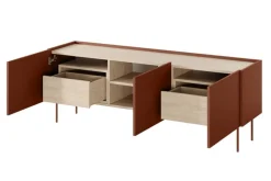 DESIN RTV 170 3D2SZ - ceramic red / dąb nagano