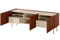 DESIN RTV 170 3D2SZ - ceramic red / dąb nagano