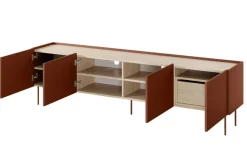 DESIN RTV 220 4D1SZ - ceramic red / dąb nagano