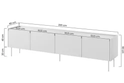 DESIN RTV 220 4D1SZ - ceramic red / dąb nagano