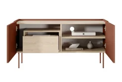 DESIN RTV 120 2D1SZ - ceramic red / dąb nagano