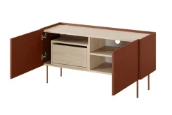 DESIN RTV 120 2D1SZ - ceramic red / dąb nagano