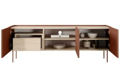 DESIN RTV 170 3D1SZ - ceramic red / dąb nagano