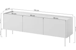 DESIN RTV 170 3D1SZ - ceramic red / dąb nagano