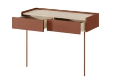DESIN TOALETKA/KONSOLA 2SZ - ceramic red / dąb nagano