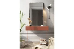 DESIN TOALETKA/KONSOLA 2SZ - ceramic red / dąb nagano