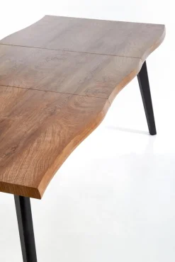 DICKSON stół rozkładany 120-180/80 cm, blat - naturalny, nogi - czarny (2p=1szt)1 sztuka