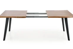 DICKSON stół rozkładany 120-180/80 cm, blat - naturalny, nogi - czarny (2p=1szt)1 sztuka