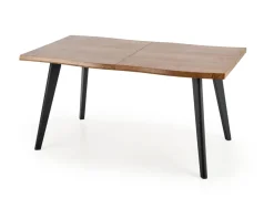 DICKSON stół rozkładany 150-210/90 cm, blat - naturalny, nogi - czarny (2p=1szt)1 sztuka
