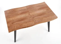 DICKSON stół rozkładany 150-210/90 cm, blat - naturalny, nogi - czarny (2p=1szt)1 sztuka