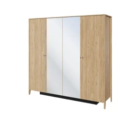 Duża szafa z lustrem Lenart Cozy CZ-01 dąb olejowany