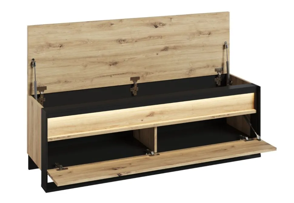 Duża szafka na buty Lenart Quant QG-04 dąb artisan