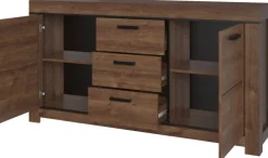 Elegancka duża komoda do salonu Brass 2d3s