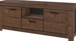 Elegancka szafka RTV do salonu Brass
