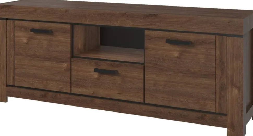 Elegancka szafka RTV do salonu Brass