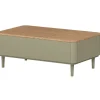 ELIVO ŁAWA 100 2SZ - eukaliptus / dąb baltic dune / nogi eukaliptus